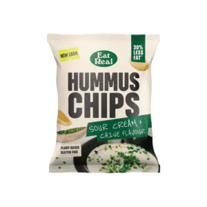 10 x Eat Real Hummus Chips Sour Cream & Chive - 110g