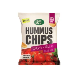 10 x Eat Real Hummus Chips Tomato & Basil - 110g