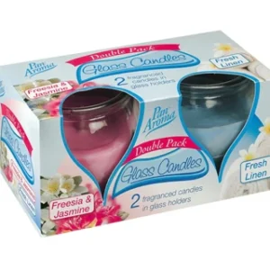 12 x Pan Aroma Candle Freesia & Jasmine 2 Pack