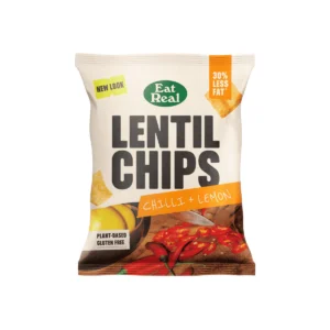 10 x Eat Real Lentil Chips Chilli & Lemon - 95g