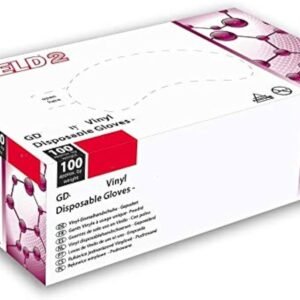 100 x Clear Vinyl Gloves Medium