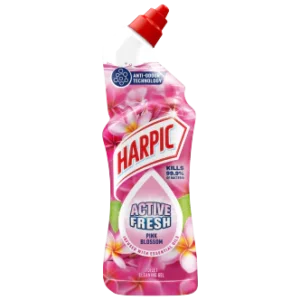 12 x Harpic Active Fresh Pink Blossom 750Ml