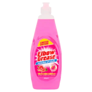 12 x Elbow Grease Pink Washing Up Liquid - 600Ml