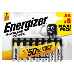 12 x Energizer Power Aa 4+4 Free Batteries - 8 Pack